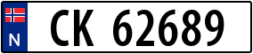 Truck License Plate